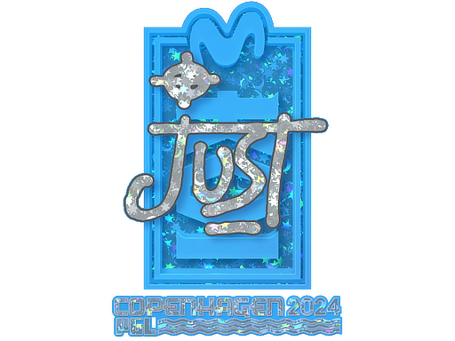 Sticker | JUST (Glitter) | Copenhagen 2024 - Remarkable - Sticker - from Copenhagen 2024 Player Autographs