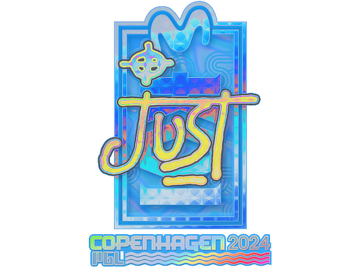 Sticker | JUST (Holo) | Copenhagen 2024 - Exotic - Sticker - from Copenhagen 2024 Player Autographs