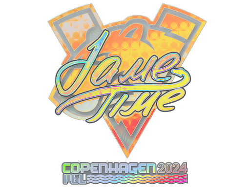 Sticker | Jame (Holo) | Copenhagen 2024 - Exotic - Sticker - from Copenhagen 2024 Player Autographs