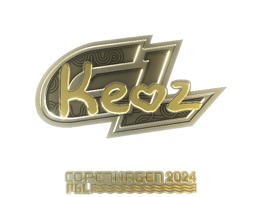 Sticker | Keoz (Gold) | Copenhagen 2024 - Extraordinary - Sticker - from Copenhagen 2024 Player Autographs