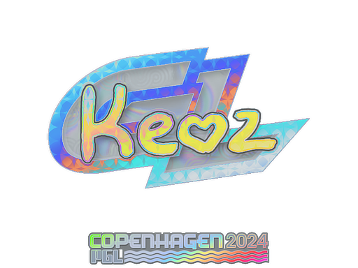 Sticker | Keoz (Holo) | Copenhagen 2024 - Exotic - Sticker - from Copenhagen 2024 Player Autographs