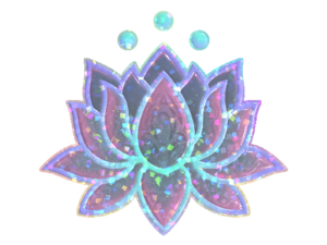 Sticker | Lotus (Glitter)