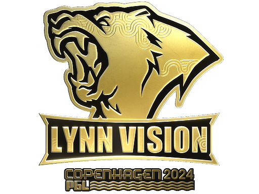 Sticker | Lynn Vision (Gold) | Copenhagen 2024 - Extraordinary - Sticker - from Copenhagen 2024 Contenders Stickers