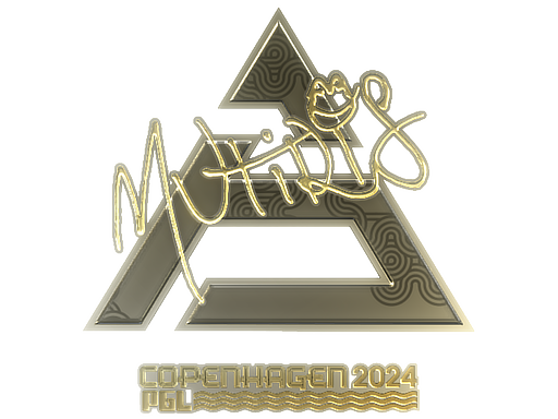 Sticker | MUTiRiS (Gold) | Copenhagen 2024 - Extraordinary - Sticker - from Copenhagen 2024 Player Autographs