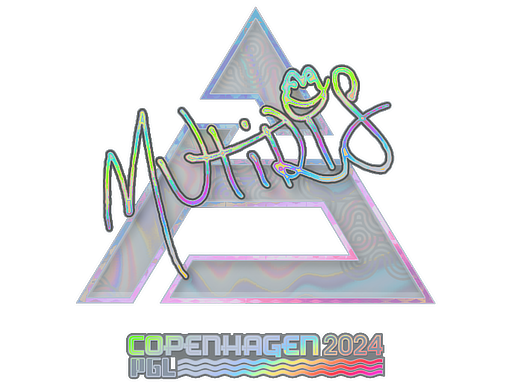 Sticker | MUTiRiS (Holo) | Copenhagen 2024 - Exotic - Sticker - from Copenhagen 2024 Player Autographs