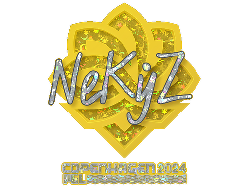 Sticker | NEKiZ (Glitter) | Copenhagen 2024 - Remarkable - Sticker - from Copenhagen 2024 Player Autographs