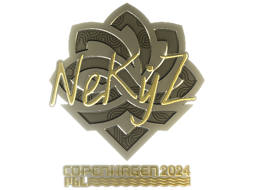 Sticker | NEKiZ (Gold) | Copenhagen 2024 - Extraordinary - Sticker - from Copenhagen 2024 Player Autographs