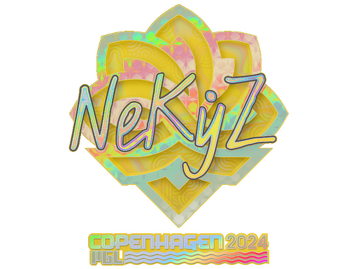 Sticker | NEKiZ (Holo) | Copenhagen 2024 - Exotic - Sticker - from Copenhagen 2024 Player Autographs