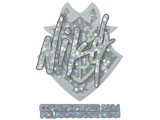 Sticker | NiKo (Glitter) | Copenhagen 2024 - Remarkable - Sticker - from Copenhagen 2024 Player Autographs