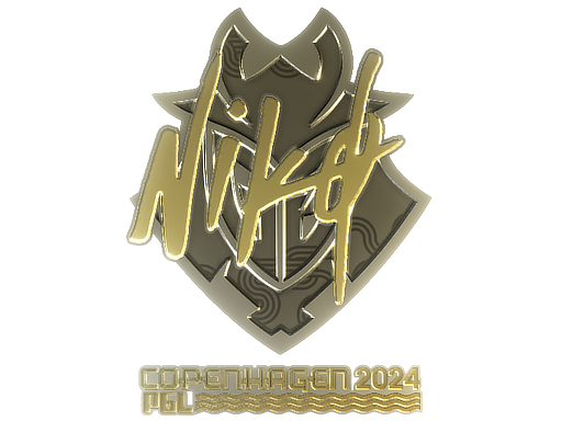 Sticker | NiKo (Gold) | Copenhagen 2024 - Extraordinary - Sticker - from Copenhagen 2024 Player Autographs