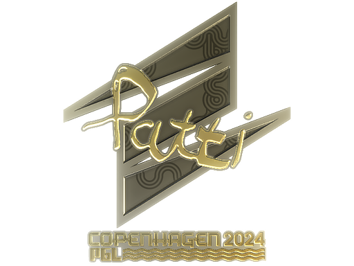 Sticker | Patti (Gold) | Copenhagen 2024 - Extraordinary - Sticker - from Copenhagen 2024 Player Autographs