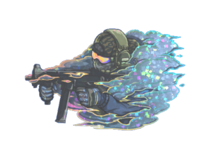 Sticker | Pushing Smokes (Glitter)