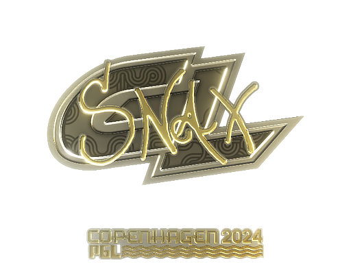 Sticker | Snax (Gold) | Copenhagen 2024 - Extraordinary - Sticker - from Copenhagen 2024 Player Autographs