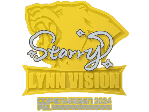 Sticker | Starry | Copenhagen 2024 - High Grade - Sticker - from Copenhagen 2024 Player Autographs