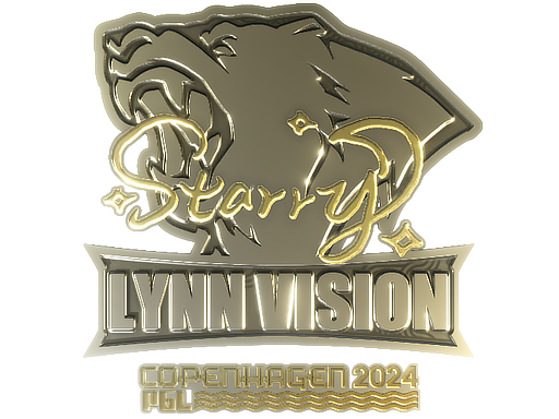 Sticker | Starry (Gold) | Copenhagen 2024 - Extraordinary - Sticker - from Copenhagen 2024 Player Autographs