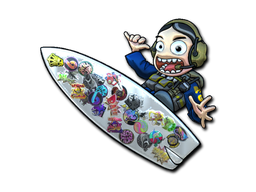Sticker | Sticker Bomb Surf Ava (Foil) - Exotic - Sticker - from Riptide Surf Shop Sticker Collection
