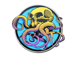 Sticker | Sunset Ocean Tentaskull