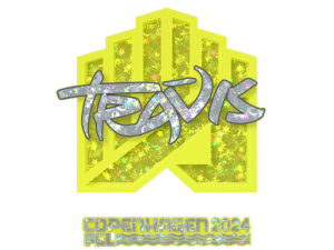 Sticker | TRAVIS (Glitter) | Copenhagen 2024