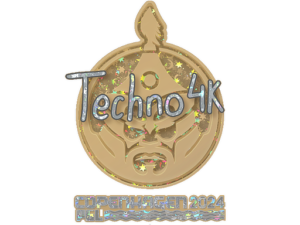 Sticker | Techno4K (Glitter) | Copenhagen 2024