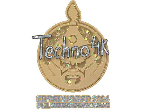 Sticker | Techno4K (Glitter) | Copenhagen 2024 - Remarkable - Sticker - from Copenhagen 2024 Player Autographs
