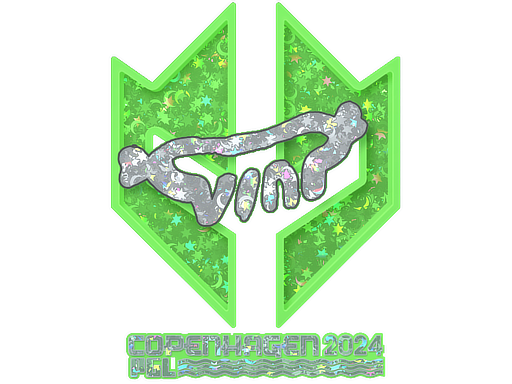 Sticker | VINI (Glitter) | Copenhagen 2024 - Remarkable - Sticker - from Copenhagen 2024 Player Autographs