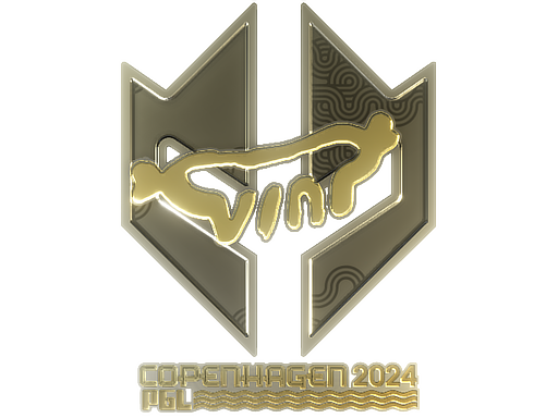 Sticker | VINI (Gold) | Copenhagen 2024 - Extraordinary - Sticker - from Copenhagen 2024 Player Autographs