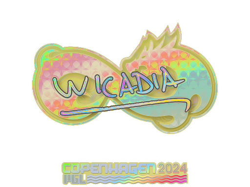 Sticker | Wicadia (Holo) | Copenhagen 2024 - Exotic - Sticker - from Copenhagen 2024 Player Autographs