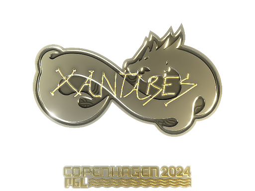 Sticker | XANTARES (Gold) | Copenhagen 2024 - Extraordinary - Sticker - from Copenhagen 2024 Player Autographs