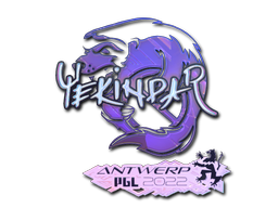 Sticker | YEKINDAR (Holo) | Antwerp 2022 - Exotic - Sticker - from Antwerp 2022 Player Autographs