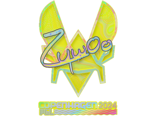 Sticker | ZywOo (Holo) | Copenhagen 2024 - Exotic - Sticker - from Copenhagen 2024 Player Autographs