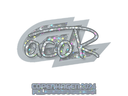 Sticker | acoR (Glitter) | Copenhagen 2024 - Remarkable - Sticker - from Copenhagen 2024 Player Autographs
