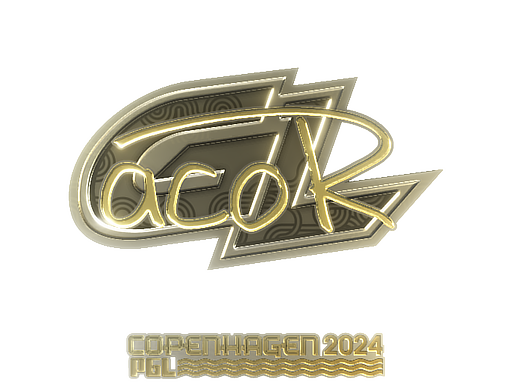 Sticker | acoR (Gold) | Copenhagen 2024 - Extraordinary - Sticker - from Copenhagen 2024 Player Autographs