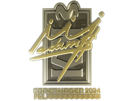 Sticker | adamS (Gold) | Copenhagen 2024 - Extraordinary - Sticker - from Copenhagen 2024 Player Autographs