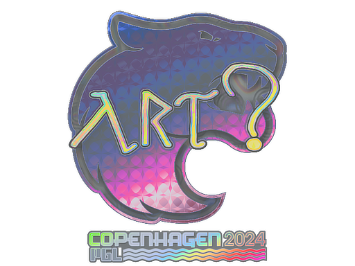 Sticker | arT (Holo) | Copenhagen 2024 - Exotic - Sticker - from Copenhagen 2024 Player Autographs