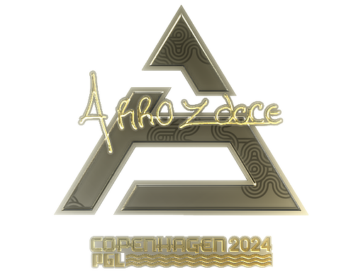 Sticker | arrozdoce (Gold) | Copenhagen 2024 - Extraordinary - Sticker - from Copenhagen 2024 Player Autographs
