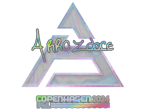Sticker | arrozdoce (Holo) | Copenhagen 2024 - Exotic - Sticker - from Copenhagen 2024 Player Autographs