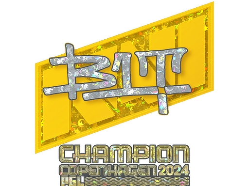 Sticker | b1t (Glitter, Champion) | Copenhagen 2024 - Remarkable - Sticker - from Copenhagen 2024 Player Autographs