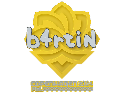 Sticker | b4rtiN | Copenhagen 2024 - High Grade - Sticker - from Copenhagen 2024 Player Autographs