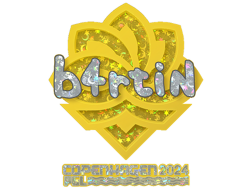 Sticker | b4rtiN (Glitter) | Copenhagen 2024 - Remarkable - Sticker - from Copenhagen 2024 Player Autographs