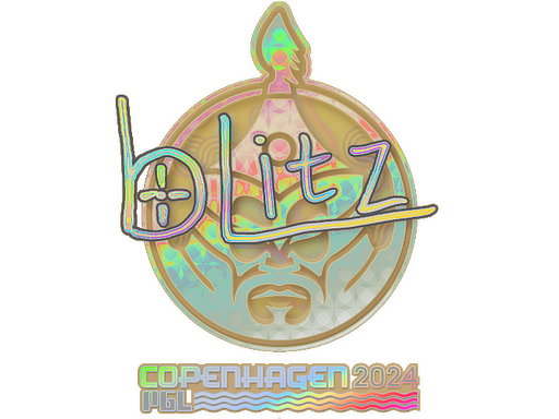 Sticker | bLitz (Holo) | Copenhagen 2024 - Exotic - Sticker - from Copenhagen 2024 Player Autographs