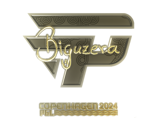 Sticker | biguzera (Gold) | Copenhagen 2024 - Extraordinary - Sticker - from Copenhagen 2024 Player Autographs