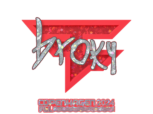 Sticker | broky (Glitter) | Copenhagen 2024 - Remarkable - Sticker - from Copenhagen 2024 Player Autographs