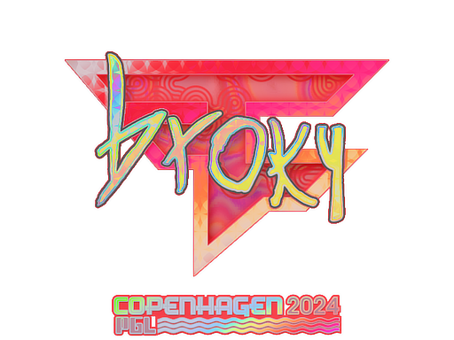 Sticker | broky (Holo) | Copenhagen 2024 - Exotic - Sticker - from Copenhagen 2024 Player Autographs