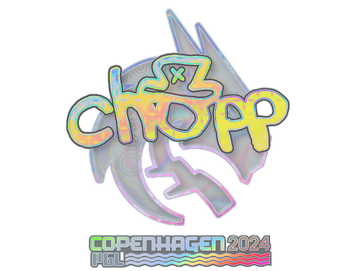 Sticker | chopper (Holo) | Copenhagen 2024 - Exotic - Sticker - from Copenhagen 2024 Player Autographs