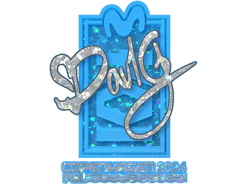 Sticker | dav1g (Glitter) | Copenhagen 2024 - Remarkable - Sticker - from Copenhagen 2024 Player Autographs