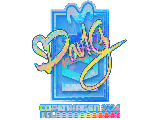 Sticker | dav1g (Holo) | Copenhagen 2024 - Sticker - from Copenhagen 2024 Player Autographs