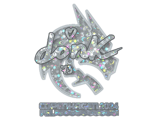 Sticker | donk (Glitter) | Copenhagen 2024 - Remarkable - Sticker - from Copenhagen 2024 Player Autographs