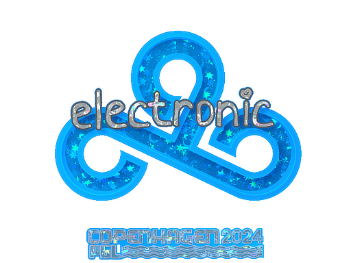 Sticker | electronic (Glitter) | Copenhagen 2024 - Remarkable - Sticker - from Copenhagen 2024 Player Autographs