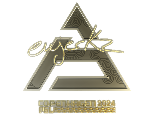 Sticker | ewjerkz (Gold) | Copenhagen 2024 - Extraordinary - Sticker - from Copenhagen 2024 Player Autographs
