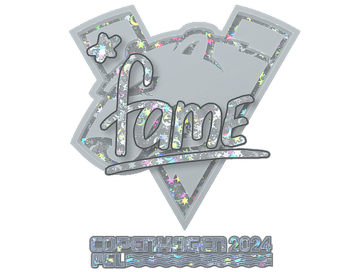 Sticker | fame (Glitter) | Copenhagen 2024 - Remarkable - Sticker - from Copenhagen 2024 Player Autographs